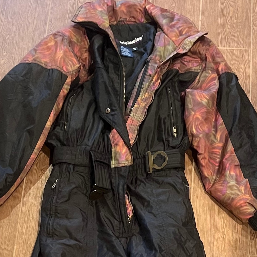 Edelweiss Ski Suit One Piece Snowsuit Vtg 1980s  Sz 12